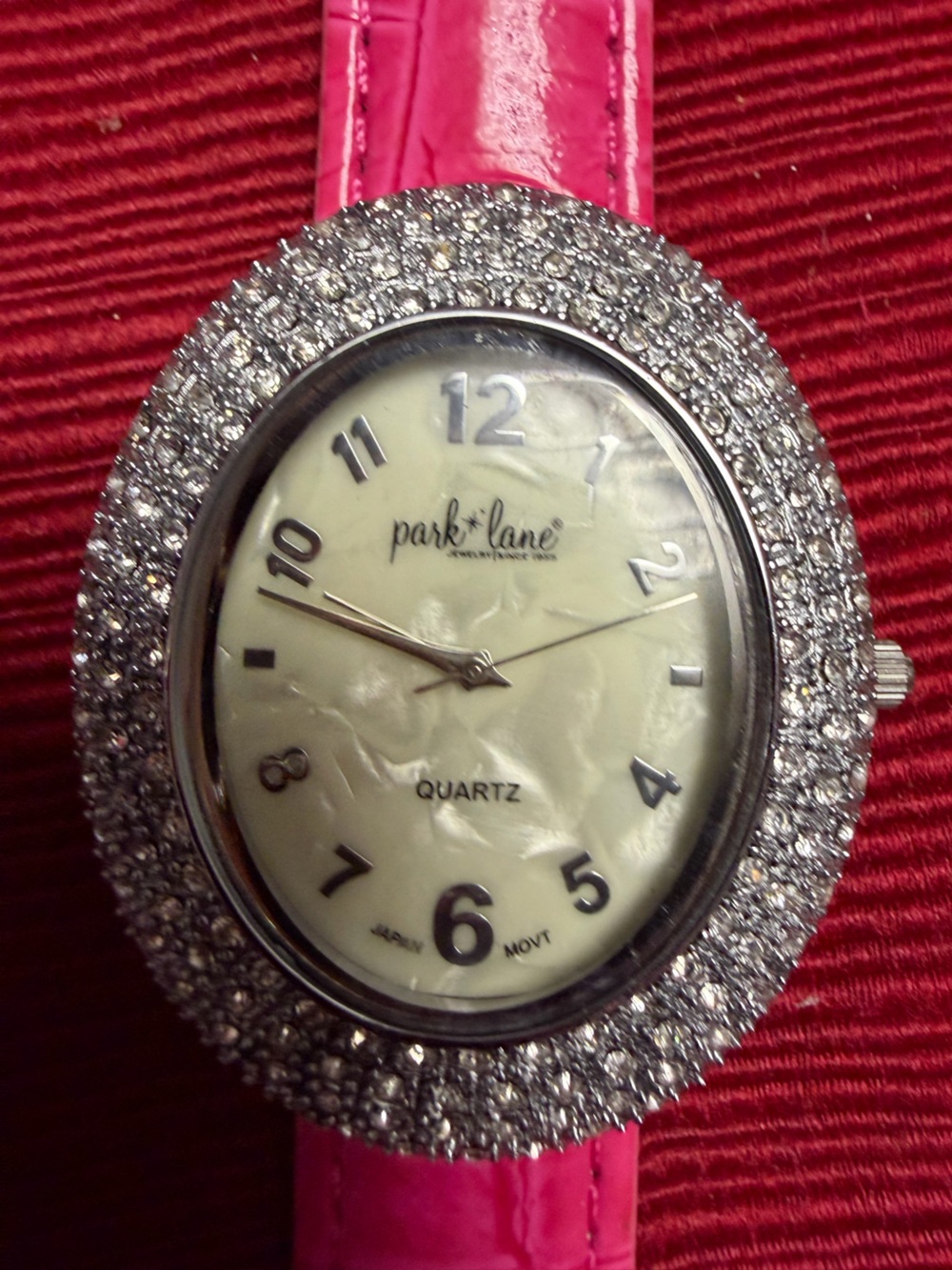 Park Lane Pink Crystal Statement Watch New Retired